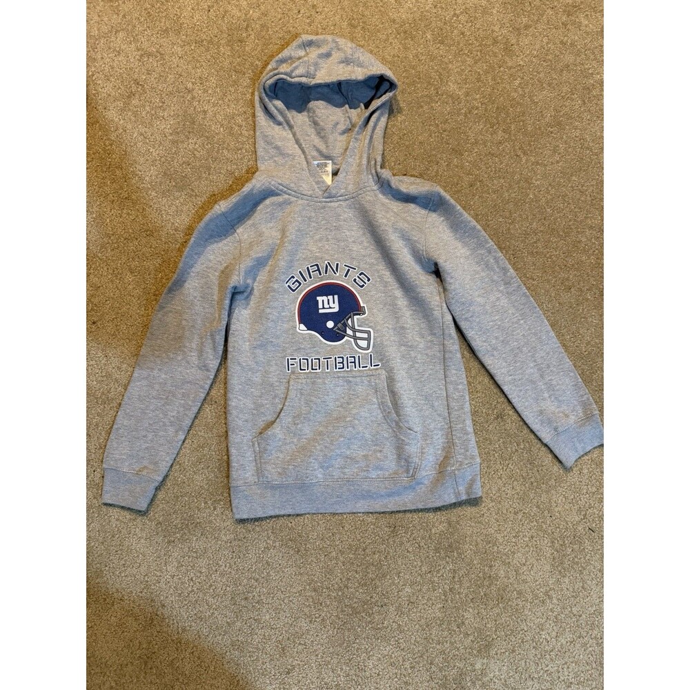 Youth New York Giants Hoodie Gray W/ Giants Logo Size Medium 10/12